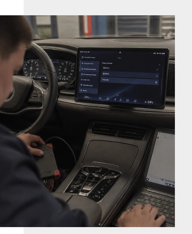 Русификация автомобиля BYD HAN для эксплуатации в Великом Устюге